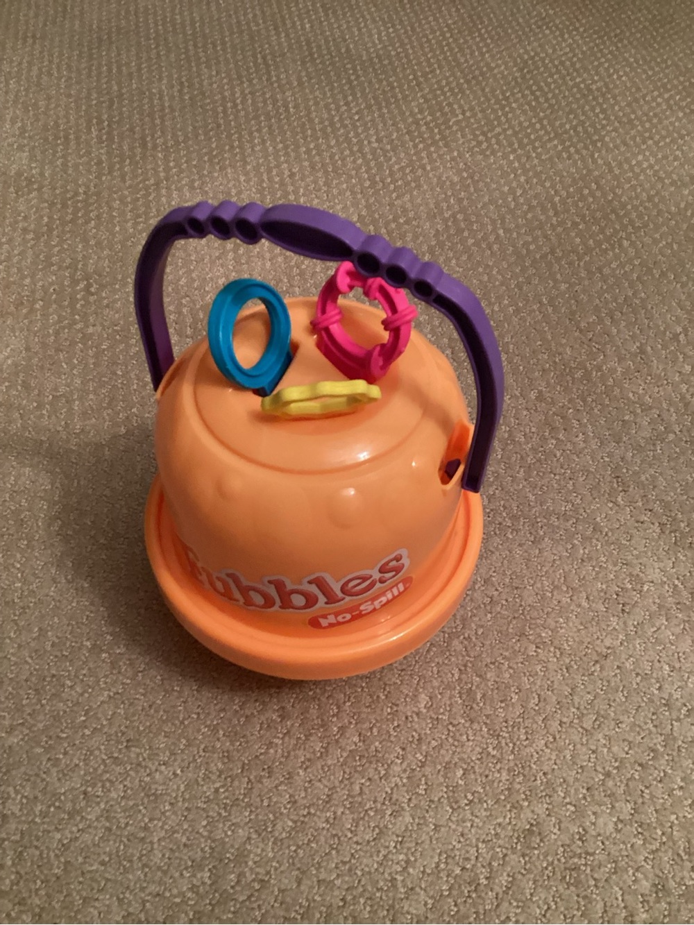 Fubbles No Spill Orange Bubble Bucket